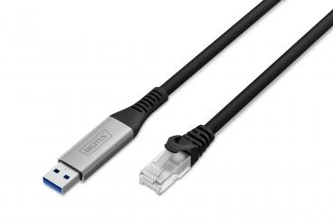 USB-A - RJ45 Ethernet Kabel, 1Gbit/s, 5m 
