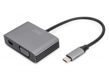 USB Type-C™ 4K 2in1 Mini DisplayPort + VGA Grafik-Adapter 