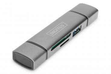Dualer Kartenlesegerät Hub USB-C™ / USB 3.0, OTG 