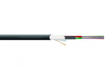 Verlegekabel Innen/Außen A/I-DQ (ZN) BH 50/125µ OM4, 24 Fasern, BauPVO Dca, LSZH-1 