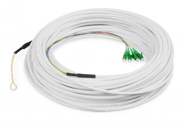 FTTH Drop Kabel, Singlemode, 4 Fasern, 4 LC/APC, 50 m 