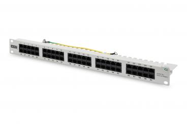CAT 3 ISDN Patch Panel, ungeschirmt, grau 