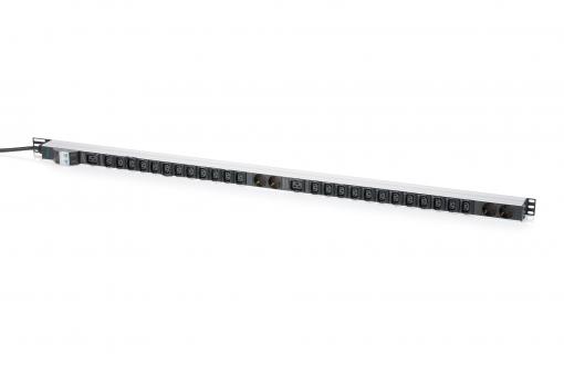 Basis IT PDU, 1-phasig 32A, 24 x C13, 2 x C19, 4 x Schutzkontaktsteckdose, 3 m Zuleitung, IEC 60309 32 A Stecker 